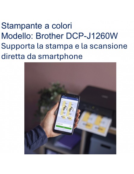 MULTIFUNZIONE BROTHER DCPJ1260W  USB WiFi