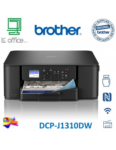 MULTIFUNZIONE BROTHER DCPJ1310DW A4 16ipm 1x150 F/R in stampa