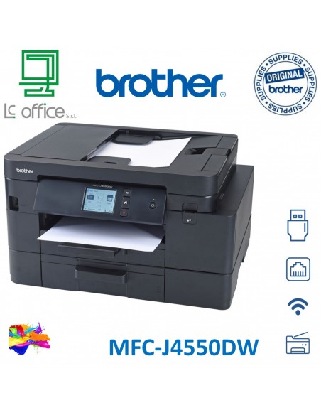 MULTIFUNZIONE BROTHER INK MFC-J4550DW A4  FAX USB WiFi Fast Ethernet