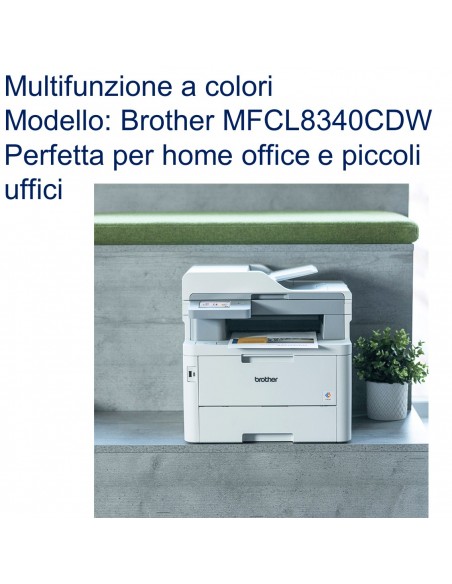 Brother MFC-L8340CDW Stampante multifunzione Laser/LED a colore WiFi perfetta per home office