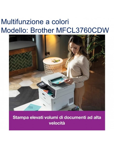 Brother MFC-L3760CDW Stampante multifunzione a colore WiFi