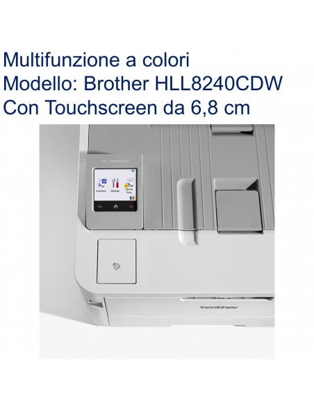 Brother HL-L8240CDW Stampante Laser/LED a colore WiFi con LCD