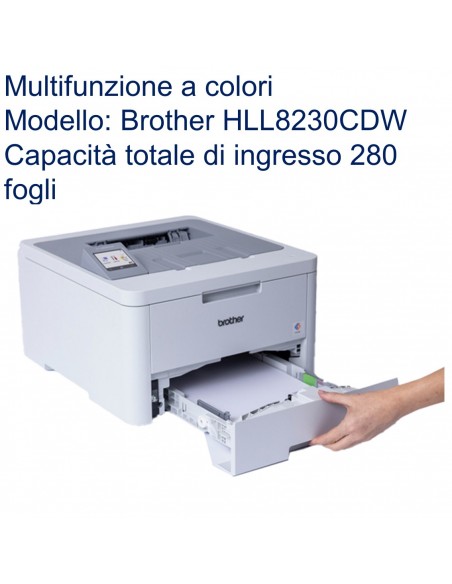 Brother HL-L8230CDW Stampante Laser/LED a colore WiFi capacità totale di 280
