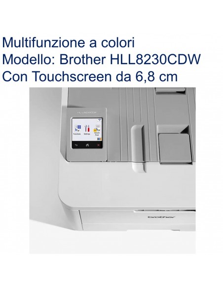 Brother HL-L8230CDW Stampante Laser/LED a colore WiFi con touchscreen