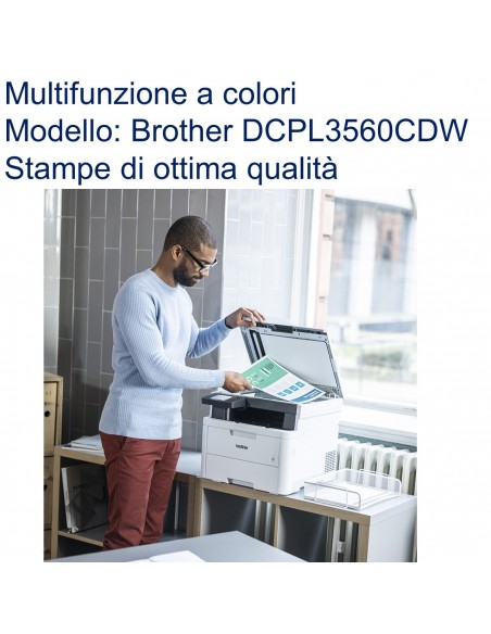 Brother DCP-L3560CDW Stampante multifunzione Laser/LED a colore WiFi stampe di ottima qualità