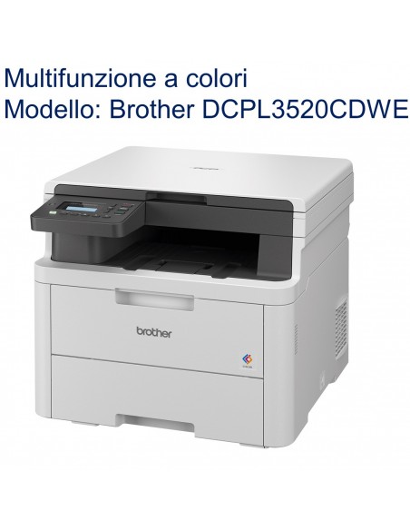Brother DCP-L3520CDWE Stampante multifunzione Laser/LED