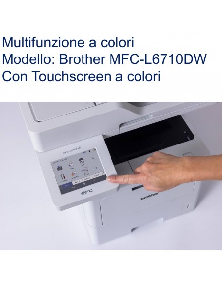 Brother MFC-L6710DW Stampante multifunzione Laser Mono WiFi con touchscreen