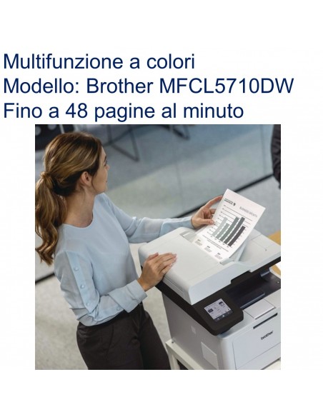 Brother MFC-L5710DW Stampante multifunzione Laser Mono WiFi fino a 48 pagine al minuto