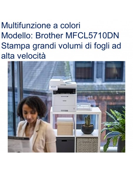 Brother MFC-L5710DN Stampante multifunzione Laser Mono stampa grandi volumi ad alta velocità