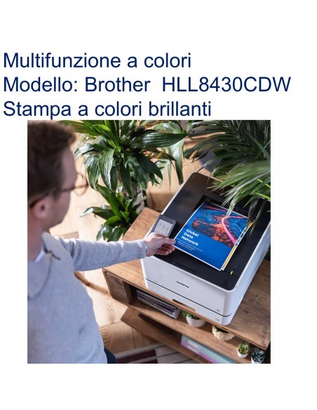 STAMPANTE BROTHER LASER HL-L8430CDW A4 COLORI 31PPM DUPLEX IN STAMPA