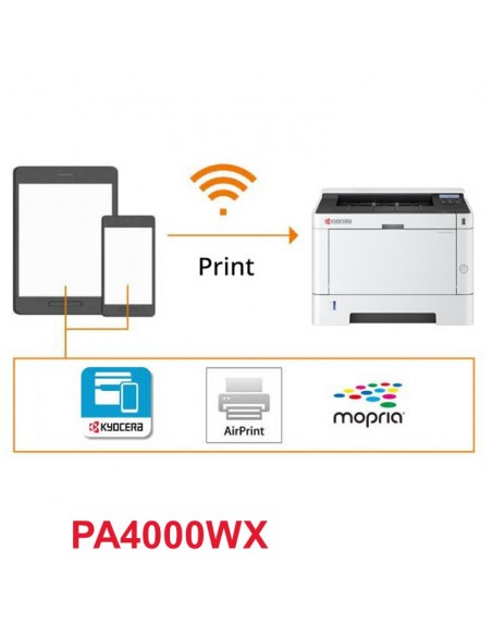 STAMPANTE KYOCERA ECOSYS PA4000wx A4 40PPM 512MB 250FF LAN