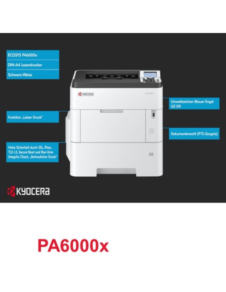 STAMPANTE KYOCERA ECOSYS PA6000x A4 60ppm DUPLEX LAN USB