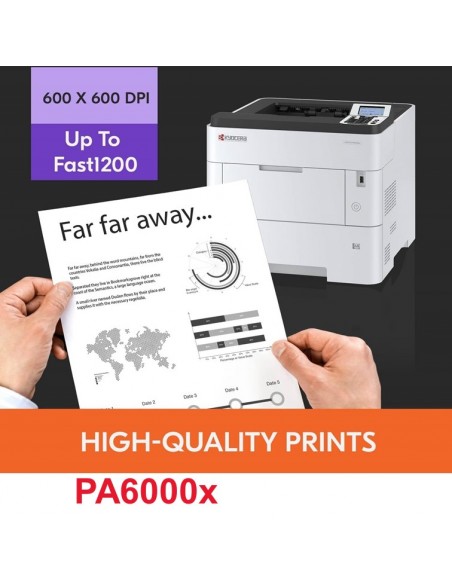 STAMPANTE KYOCERA ECOSYS PA6000x A4 60ppm DUPLEX LAN USB alta qualità della stampa