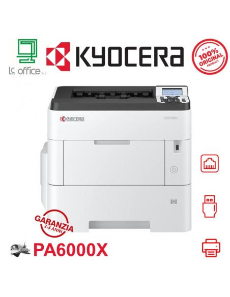 STAMPANTE KYOCERA ECOSYS PA6000x A4 60ppm DUPLEX LAN USB