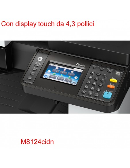 ECOSYS M8124cidn Multifunzione A4 COLORE Kyocera - 1102P43NL0 con display touch
