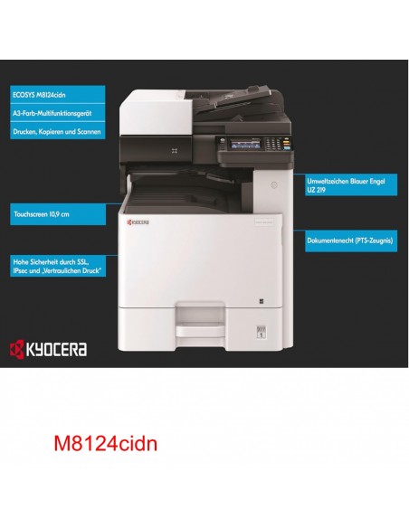 ECOSYS M8124cidn Multifunzione A4 COLORE Kyocera