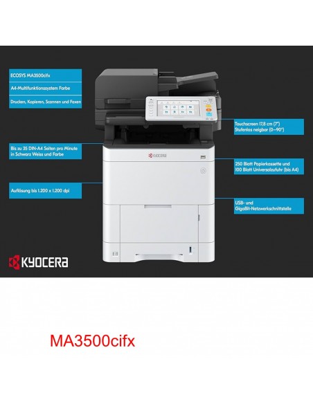 KYOCERA ECOSYS MA3500cifx Multifunzione A4 A COLORI