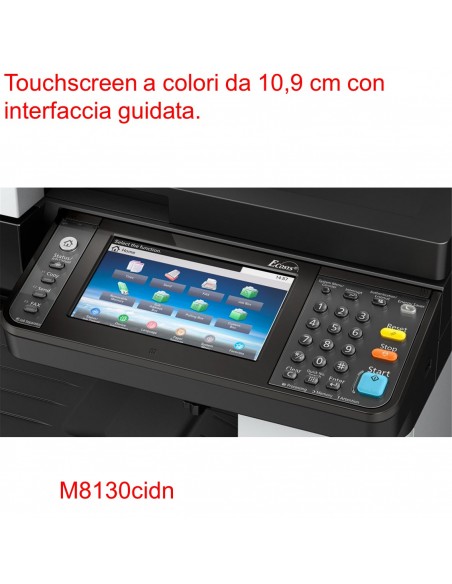 KYOCERA ECOSYS M8130cidn Multifunzione A4 COLORE Kyocera - 1102P33NL0 con display touchscreen