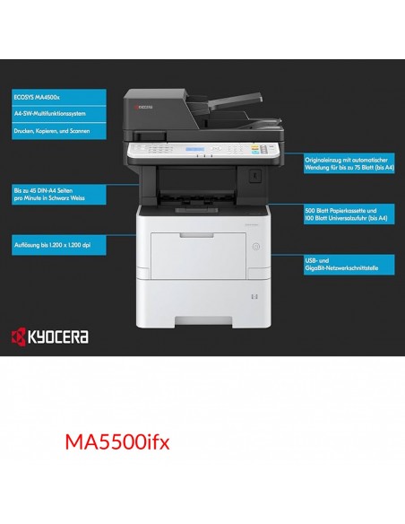 KYOCERA ECOSYS MA5500ifx Multifunzione A4 Monocromatico -