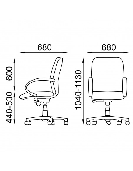BETA B0084 Poltrona direzionale MISURE