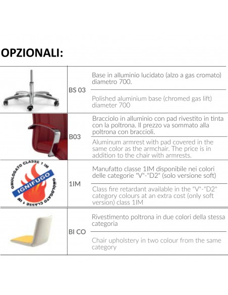 MODELLO BETA SEIPO OPZIONALI