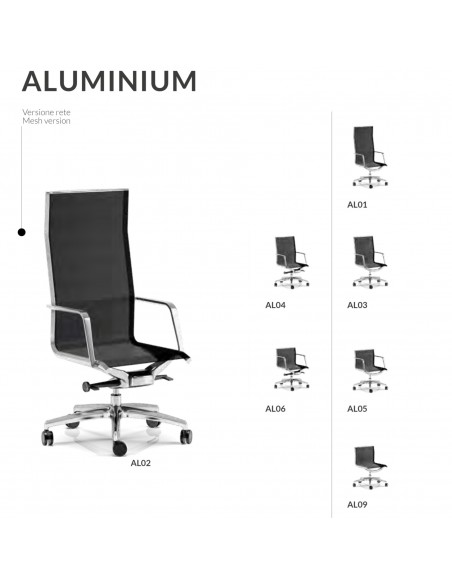 MODELLI ALUMINIUM Poltrona direzionale SEIPO