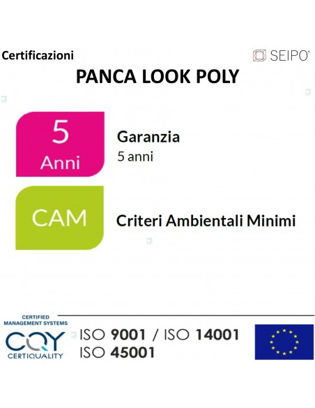 certificazione Panche Look Poly