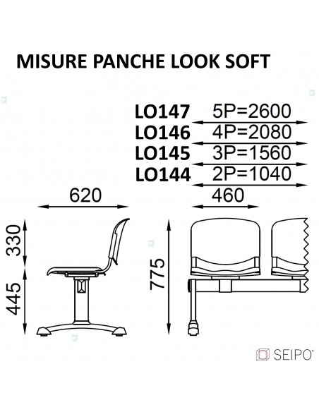 Misure Panche Look Soft Seipo