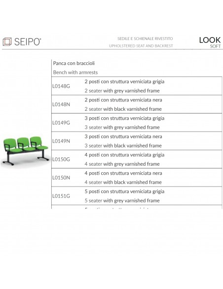 listino Panche Look Soft Seipo 2