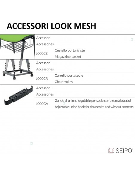 accessori sedie Look Mesh Seipo