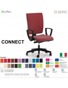CONNECT CN0051 Movimento sincronizzato con traslatore "Z" braccioli SCHIENALE ALTO SEIPO ECOPELLE D2