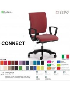 CONNECT CN0054 Movimento sincronizzato con traslatore "Z" braccioli SCHIENALE MEDIO SEIPO ECOPELLE D2
