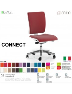 CONNECT bianco CN0077 Movimento sincronizzato con traslatore "Z" SCHIENALE MEDIO SEIPO ECOPELLE D2