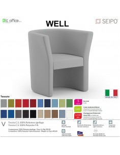 WELL SOFA W0088 Poltrona singolo posto SEIPO TESSUTO V