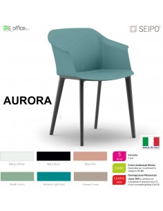 AURORA POLY AP0001 Sedia MONOSCOCCA fissa a quattro gambe SEIPO