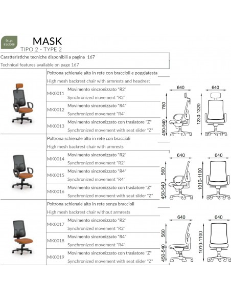 MODELLI SERIE MASK MESH SEIPO