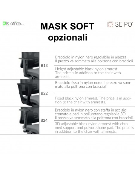OPZIONALI MODELLI MASK SOFT TIPO 1 seipo