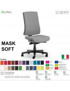 MASK SOFT TIPO 1 MK0029 Poltrona schienale alto imbottito Movimento sincronizzato "R6" SEIPO ECOPELLE D2
