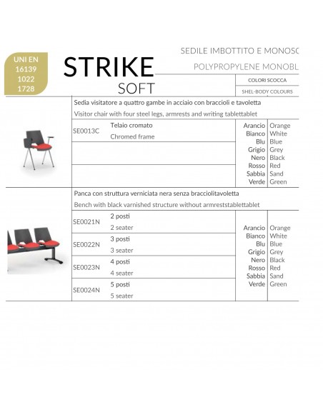 MODELLI SEDUTE STRIKE SOFT SEIPO
