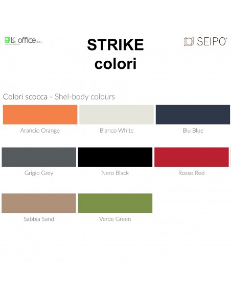 COLORI modelli sedute STRIKE SEIPO