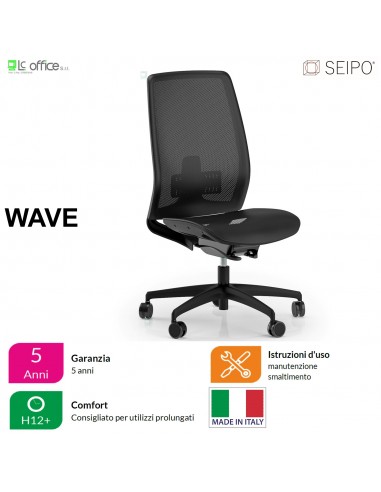WAVE W0038 Poltrona schienale alto Movimento sincronizzato autobalance "F" SEIPO