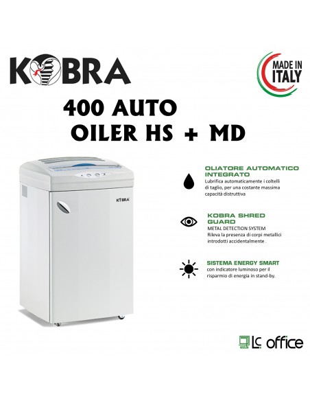 Distruggi Documenti Kobra 400 HS Auto olier DESCRIZIONI