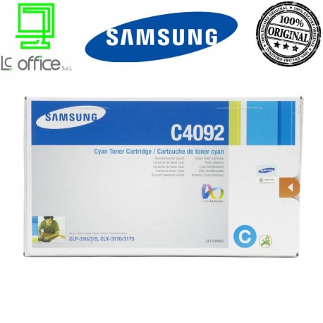 Toner ORIGINALE Samsung CYANO C4092S/ELS