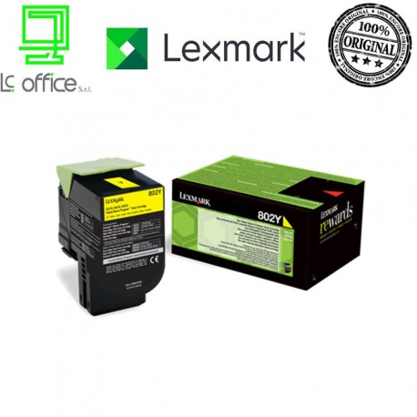 LEXMARK TONER 80C20Y0 GIALLO