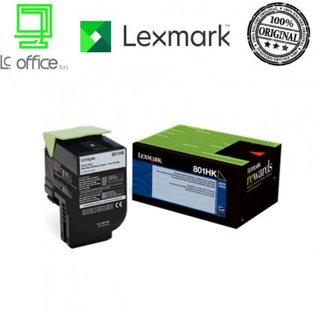 LEXMARK TONER 80C2HK0 NERO