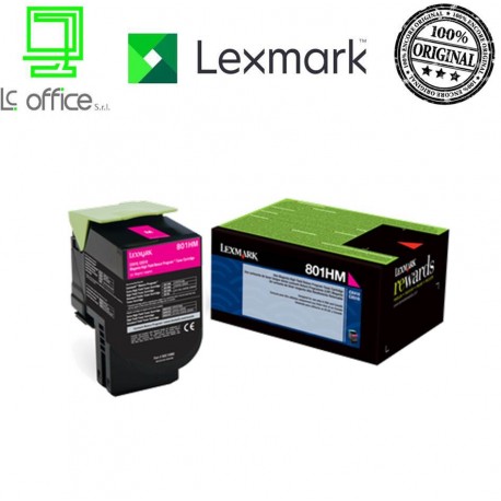 LEXMARK TONER 80C2HM0 MAGENTA