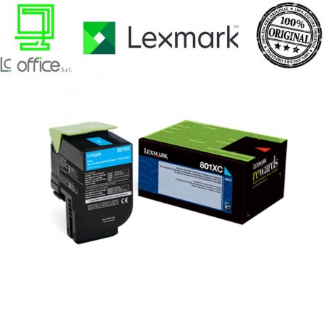 LEXMARK TONER  80C2XC0 CIANO