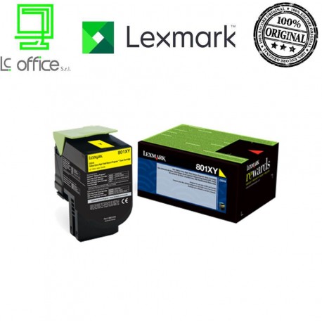 LEXMARK TONER  80C2XY0 GIALLO