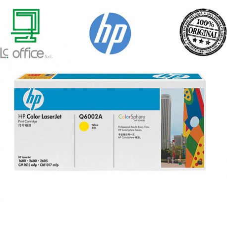 TONER ORIGINALE HP giallo Q6002A LASERJET 