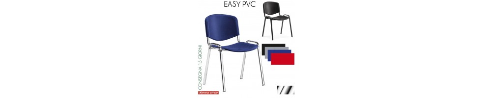Sedie impilabile Easy per coletività seduta in PVC